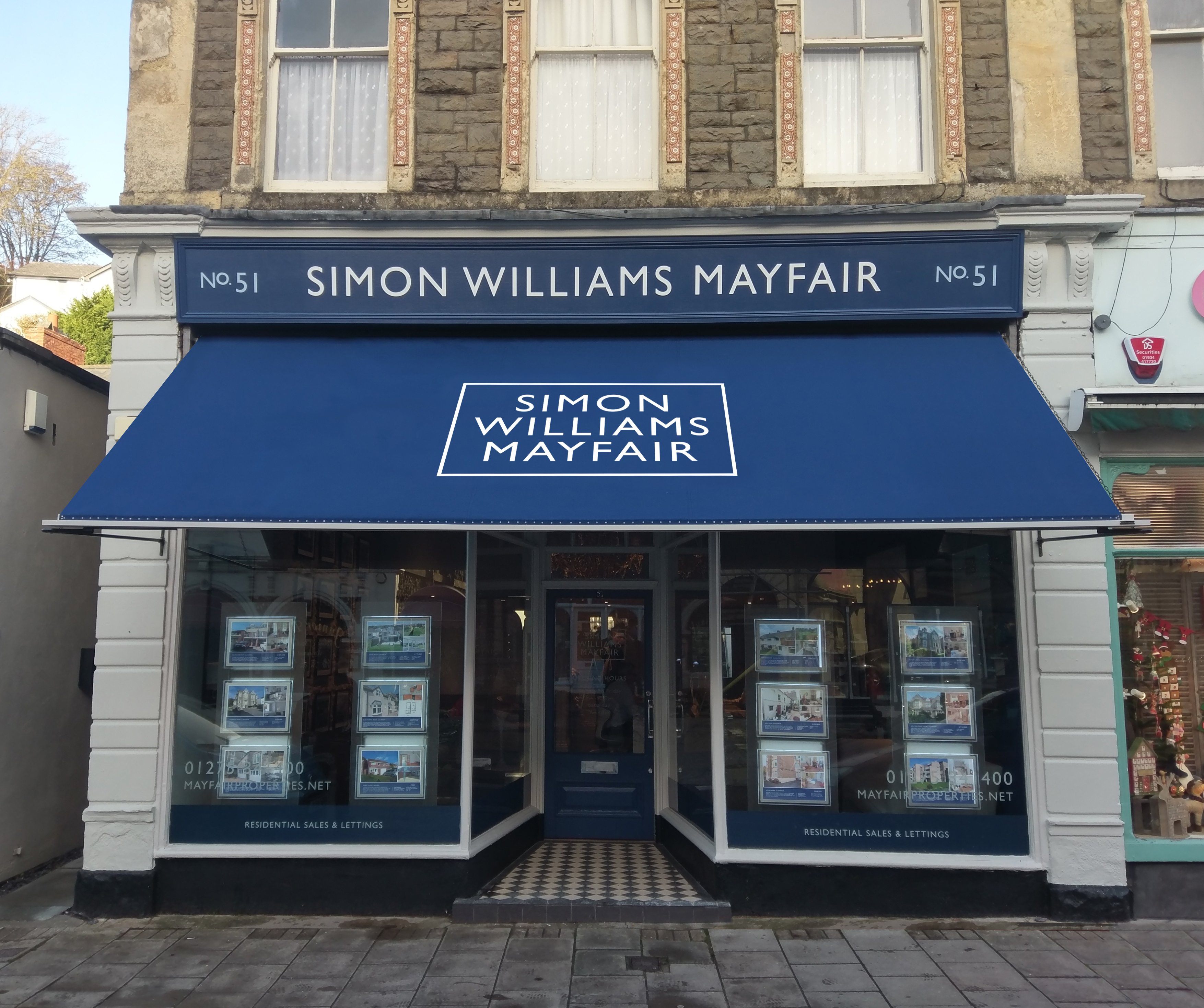 Victorian awning at Clevedon