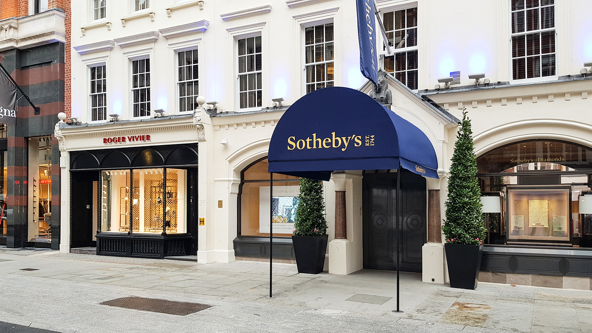 Sotheby's entrance canopy