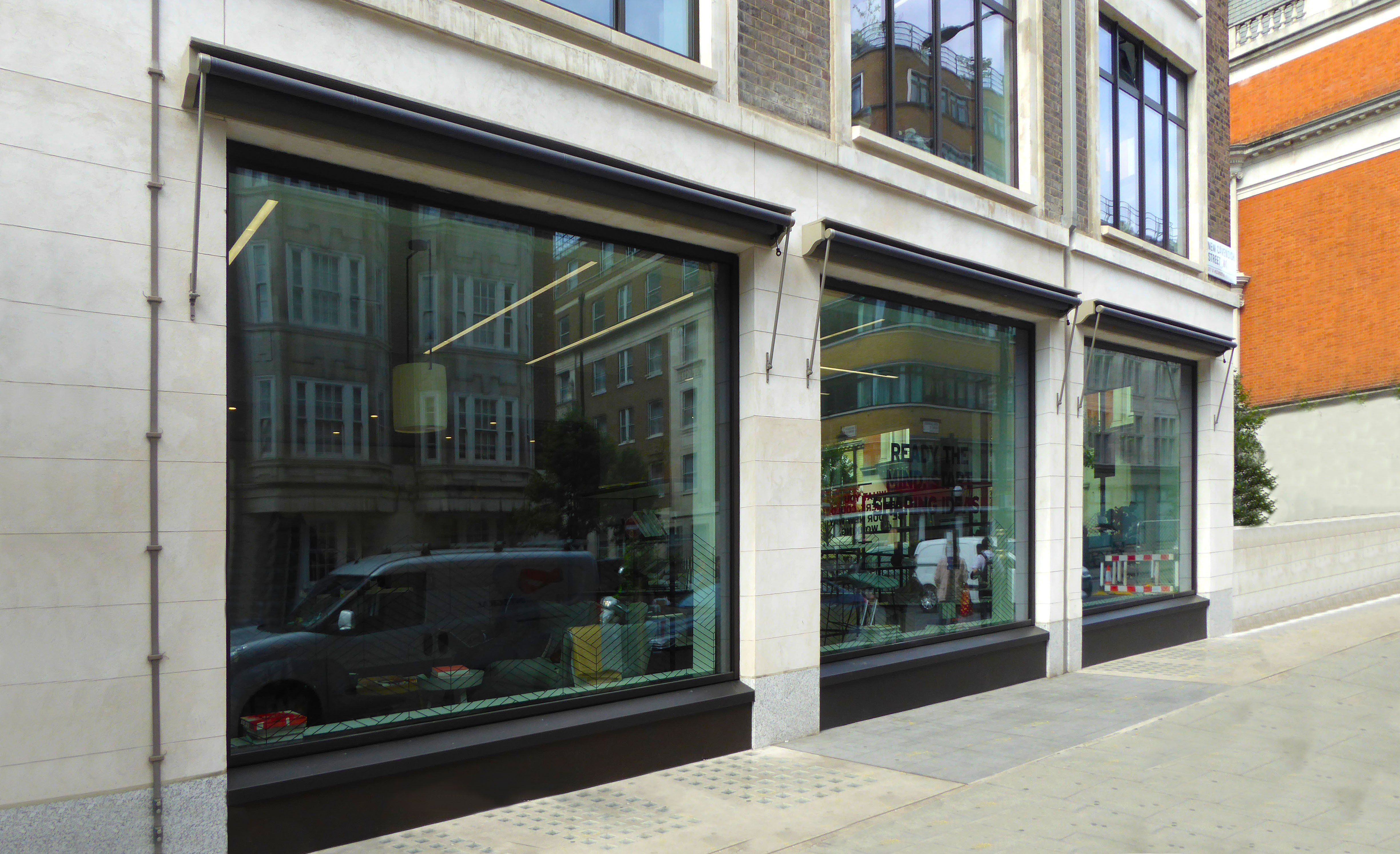 Greenwich awnings at Spaces