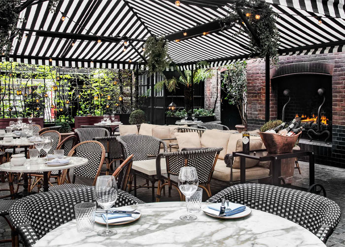  Terrace Striped Canopy