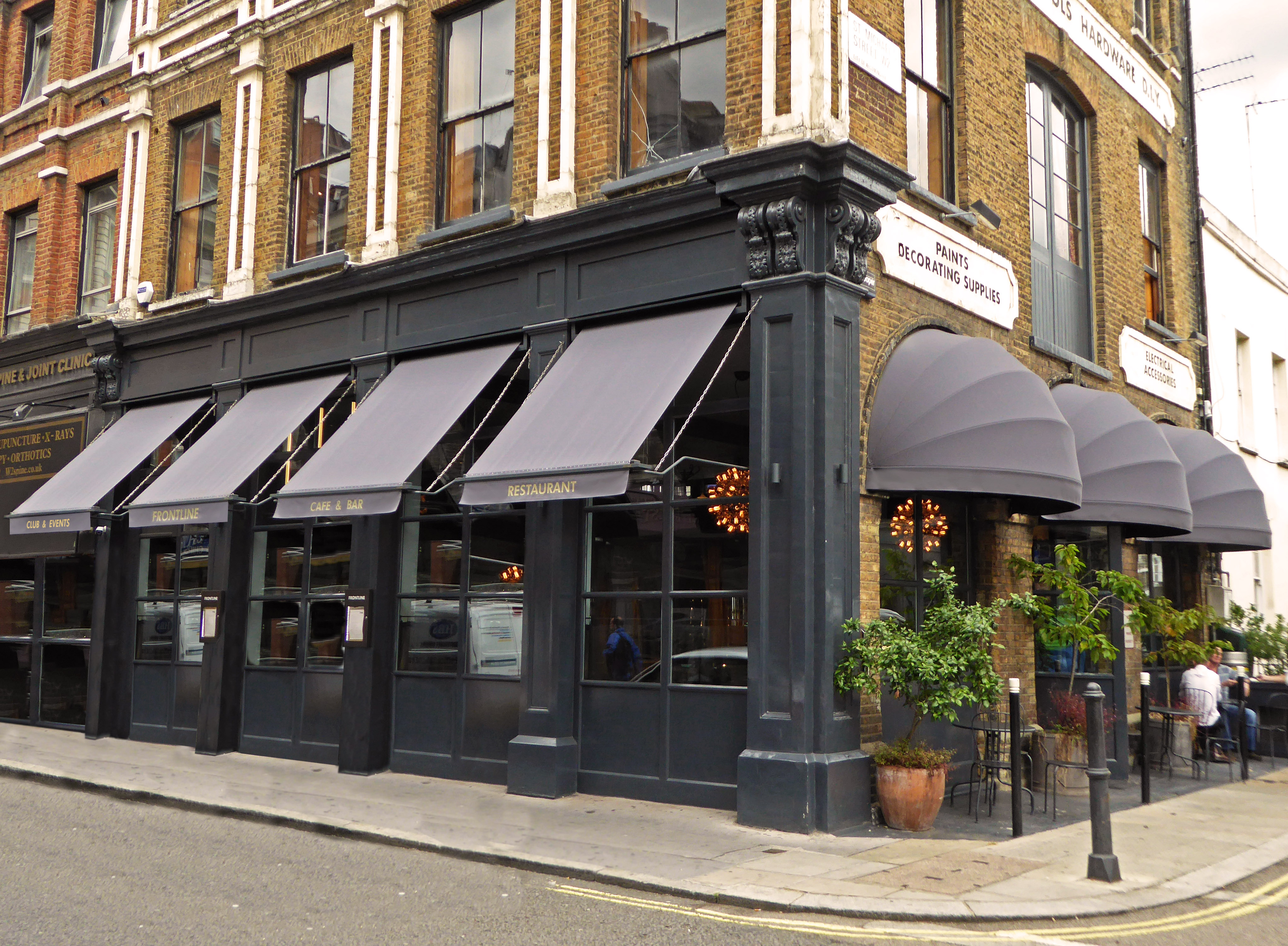 Frontline awnings and canopies