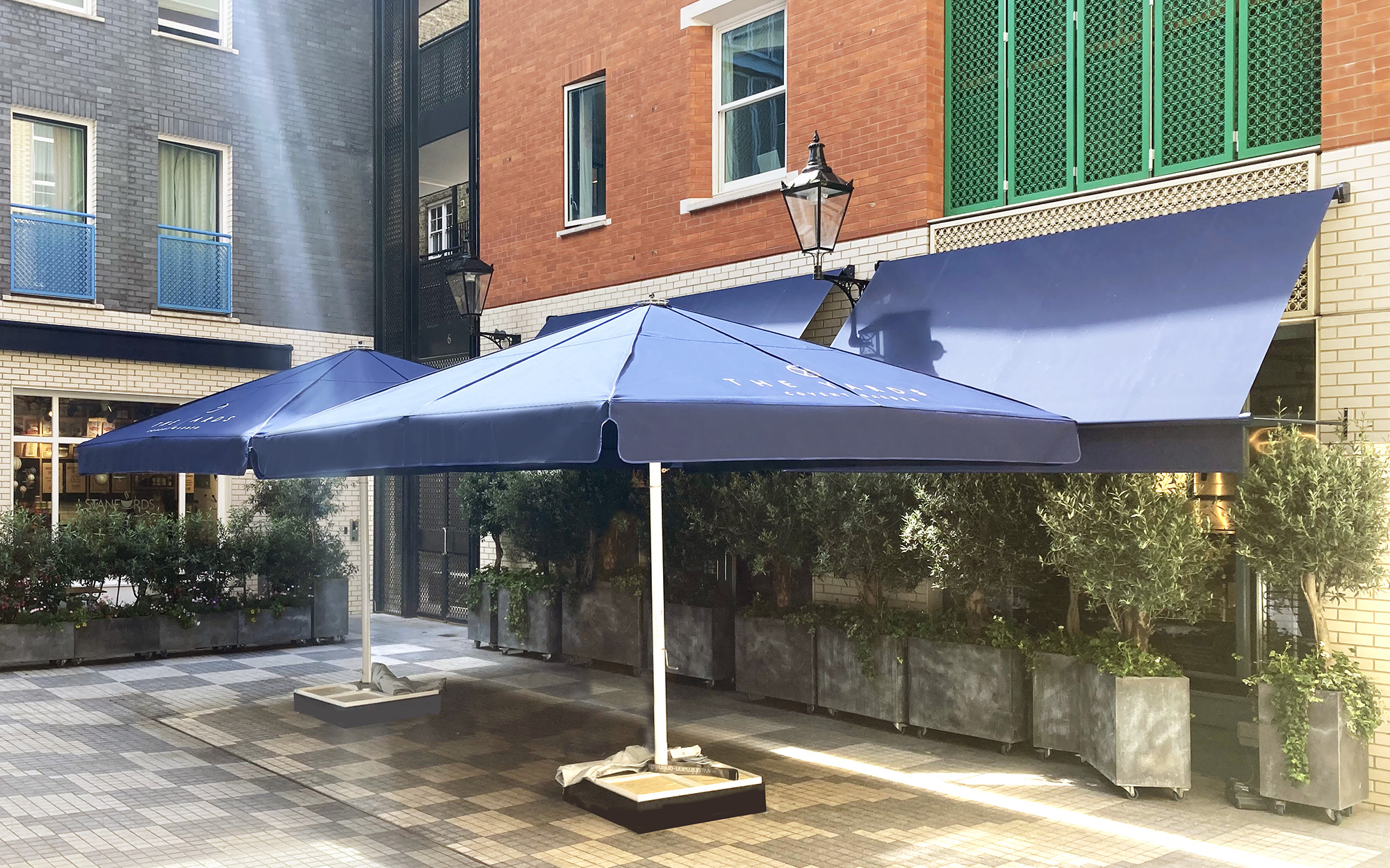 Classic parasols at The Yards