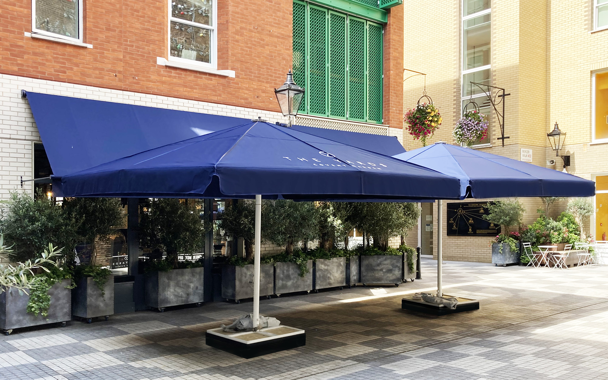 Classic parasols at The Yards