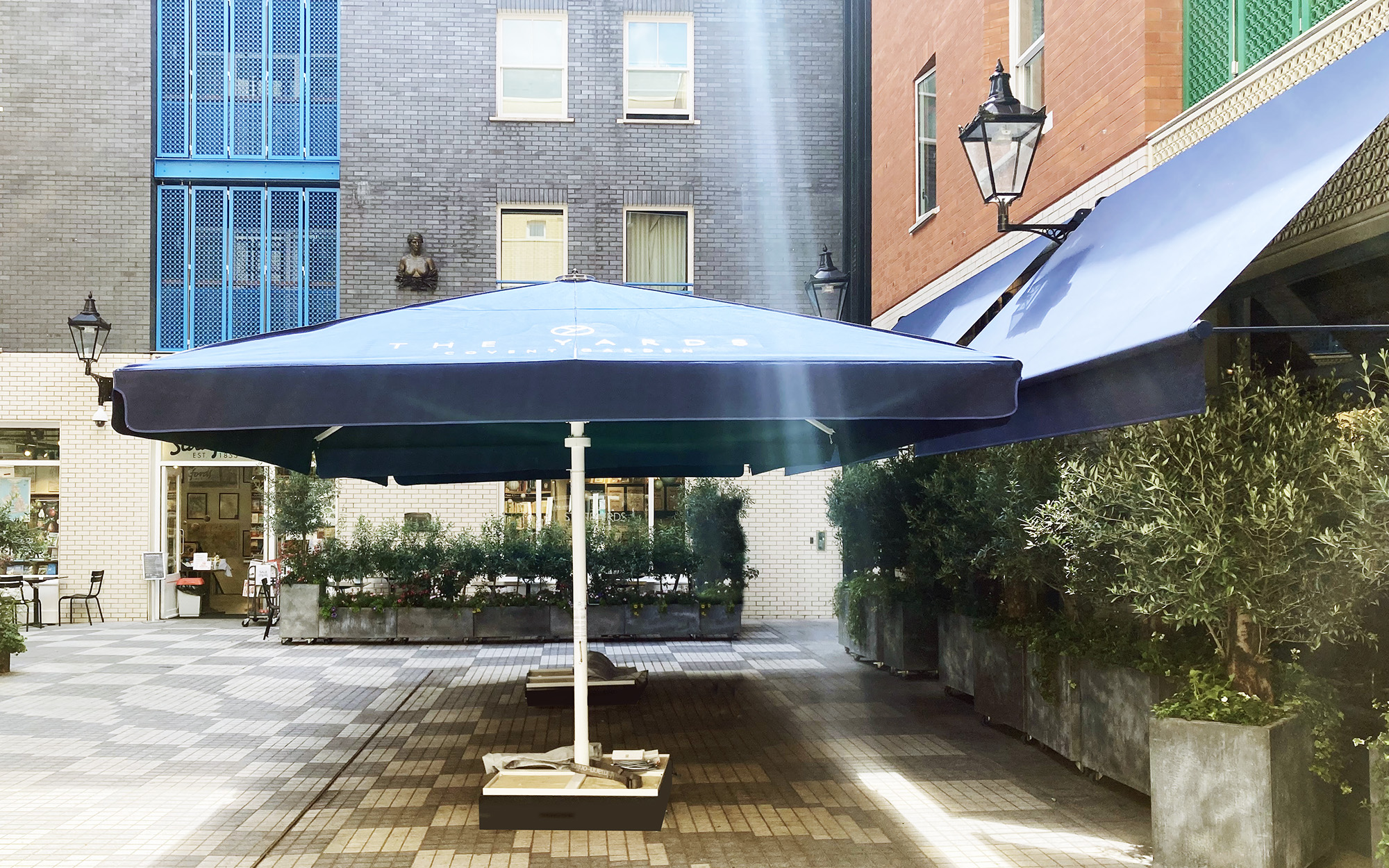 Classic parasols at The Yards