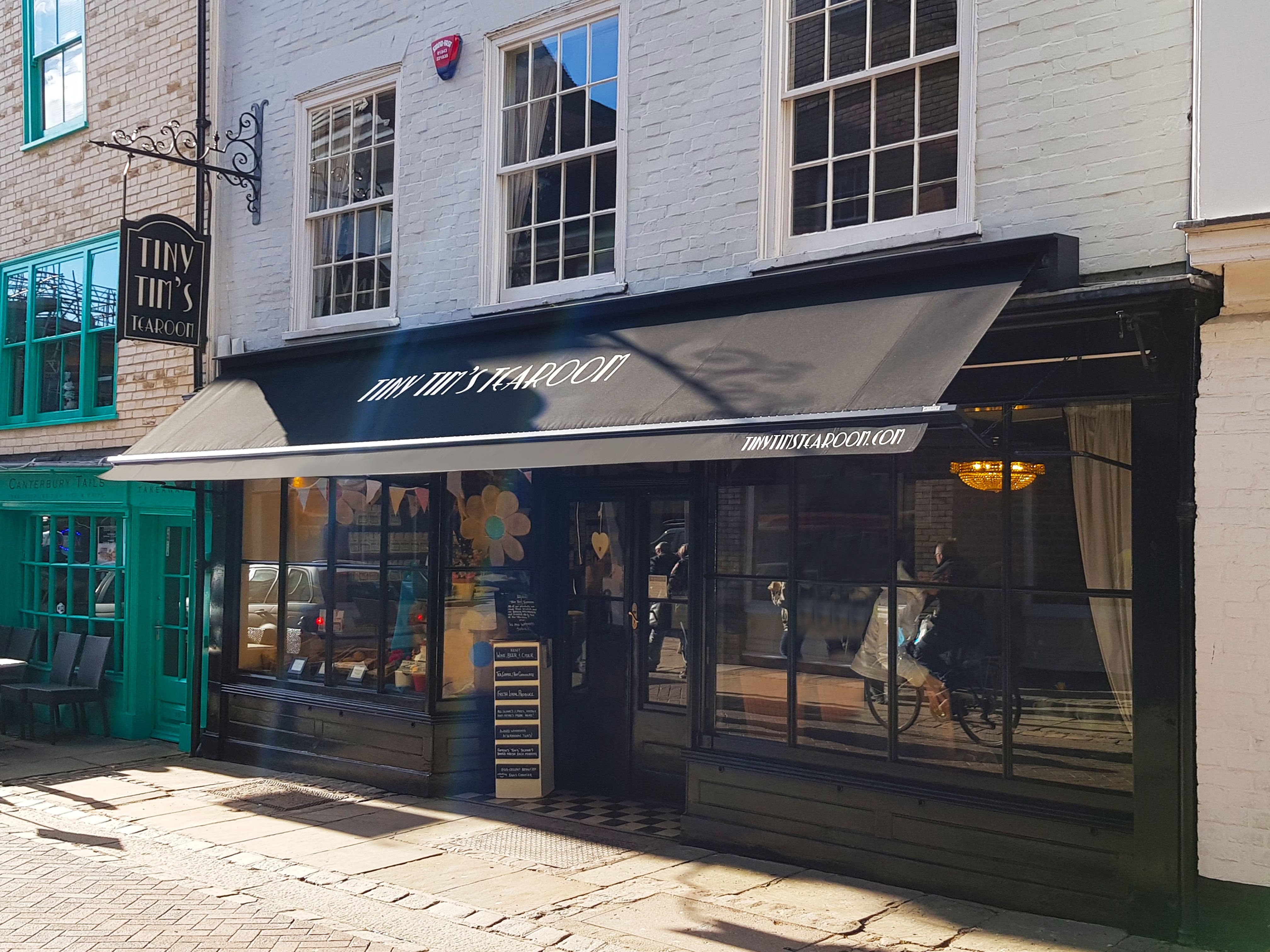 Victorian awning at Tiny Tims