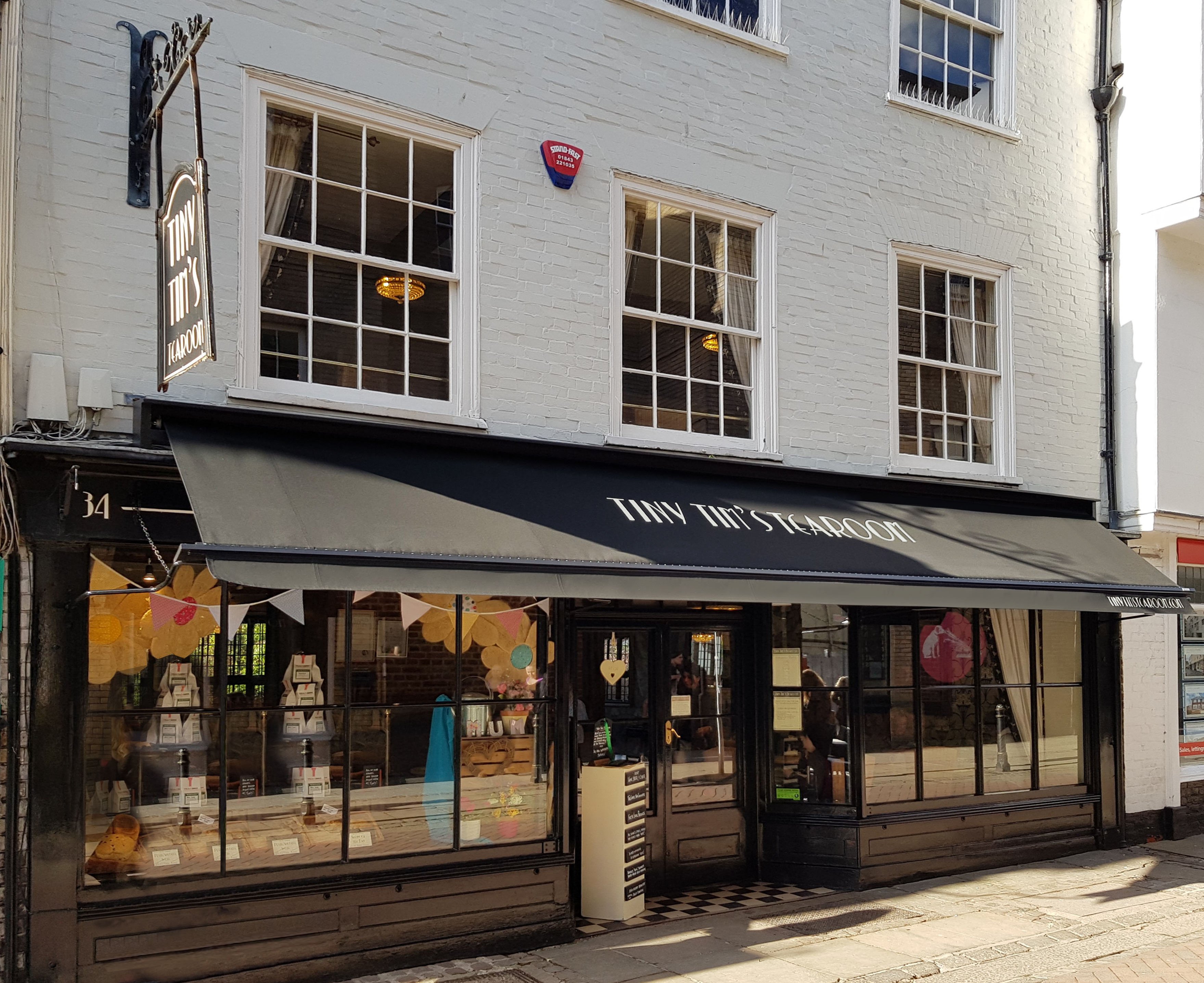 Victorian awning at Tiny Tims