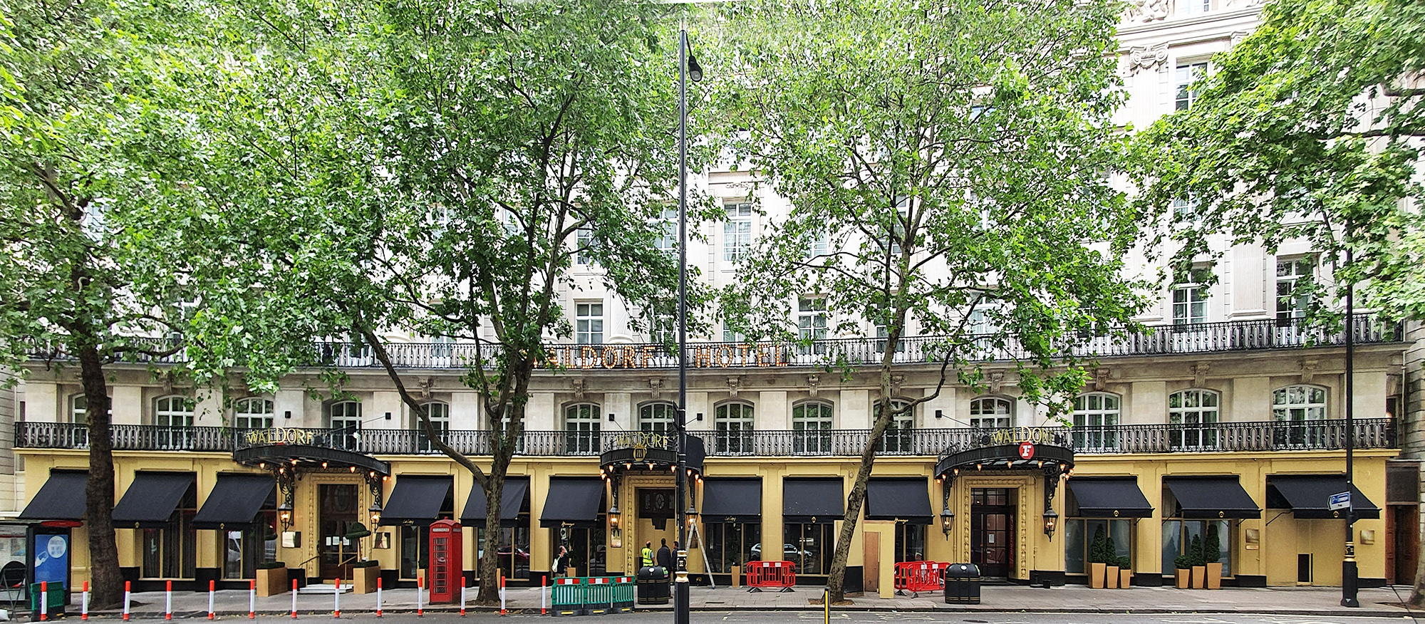 Victorian awnings at The Waldorf
