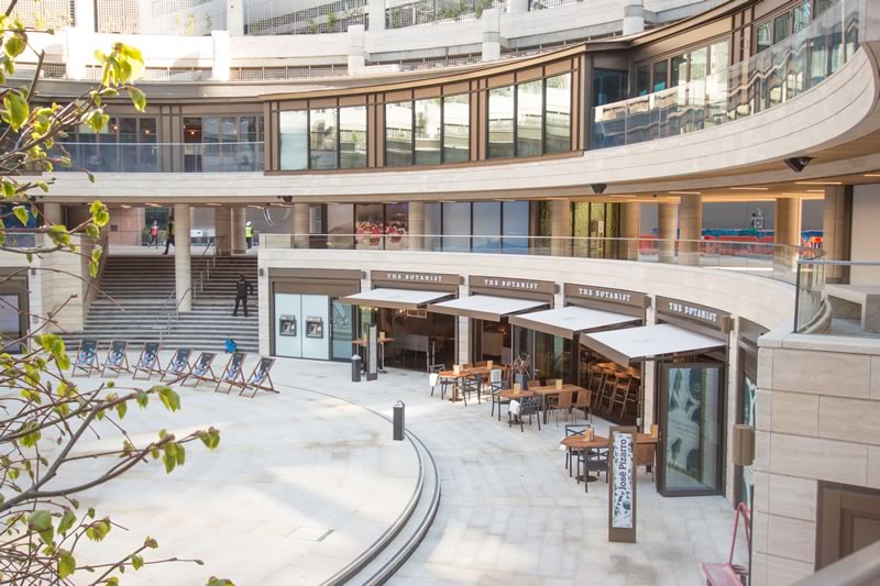 Commercial awnings for Broadgate 1