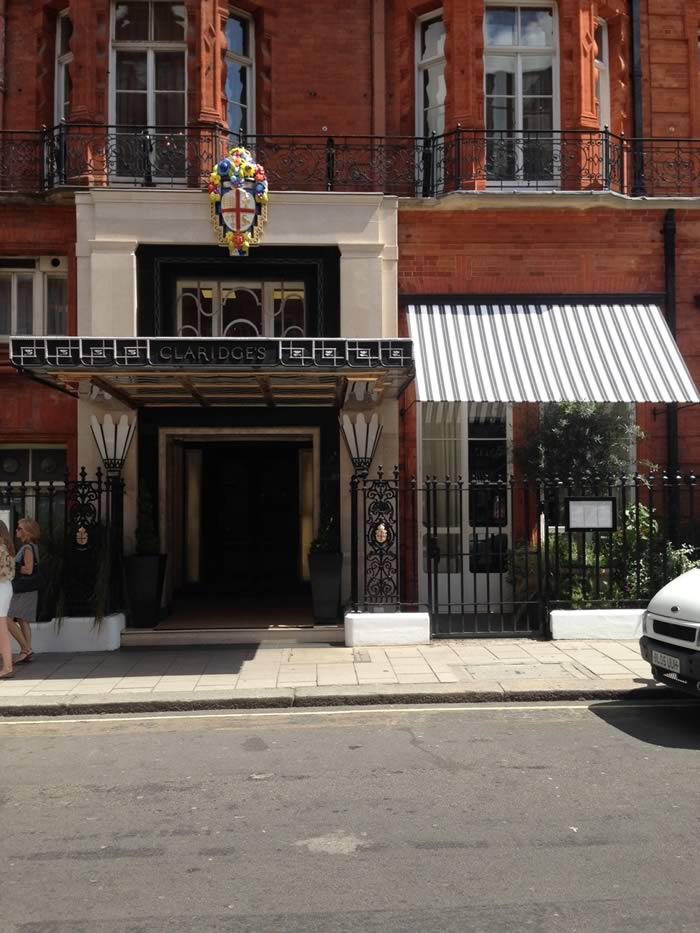 Art deco style awnings for Claridges