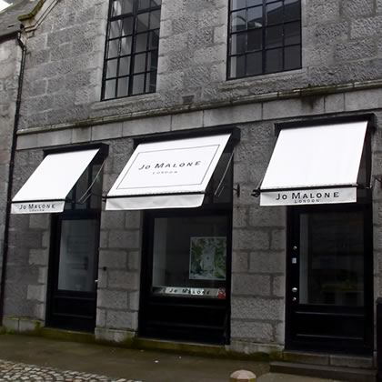 Jo Malone international store victorian awnings