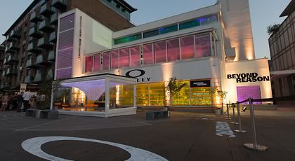 Morco Folding Arm Awning for the Oakley at the Design Museum