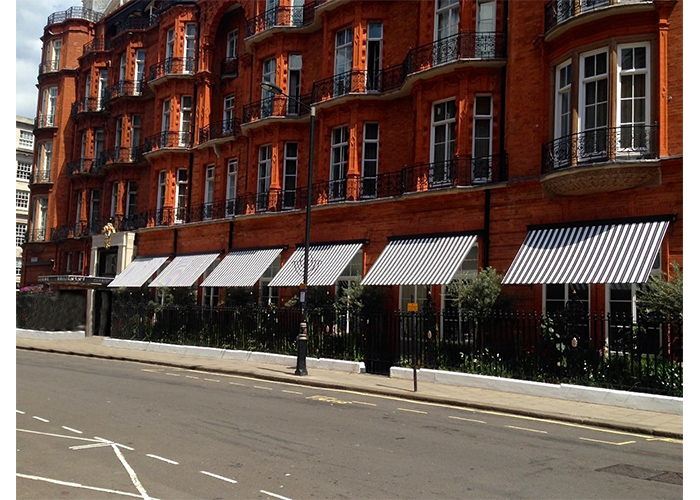 Our heritage Marlesbury Awning® for Claridges restaurant