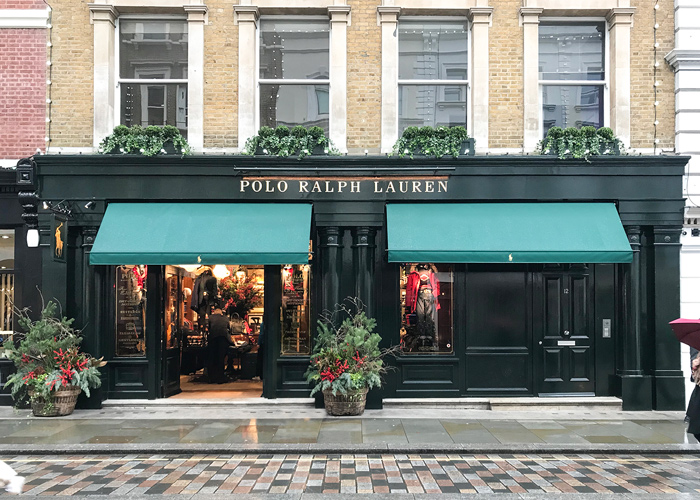 Marlesbury Awnings for Polo Ralph Lauren, Covent Garden
