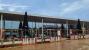 Tornado Parasols for Pizza Express, retracted position