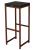 Classic Bar Stool - square profile metal frame powder-coated in antique cooper with charcoal hardwood seat