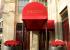 The bull nose Rib Entrance Canopy® is a popular choice for hotel awnings